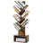 Vintage 6-Tier Tree Bookshelf With Drawer - Waterproof & Scratch Resistant-1555695582