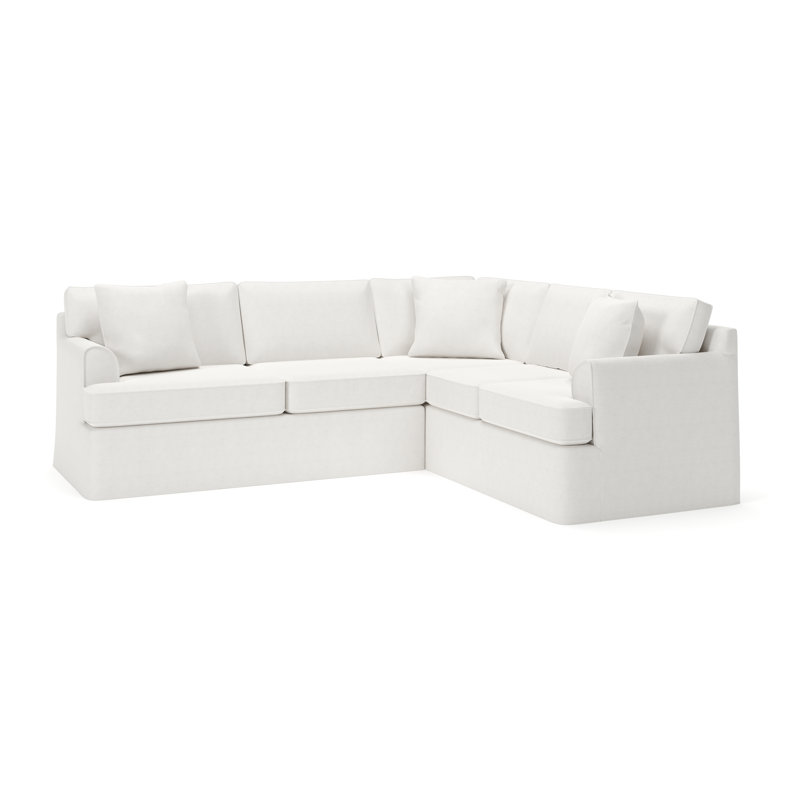 Conradina 2-Piece Slipcovered Sectional, Cruise Adrift, Nomad Snow Crypton® Chenille