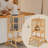 35.4''' Adjustable Kids Toddler Standing Tower With Anti-drop Bar, Anti-tip Kids Kitchen Step Stool-506028866