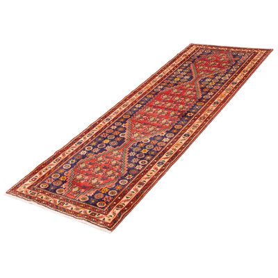 One-of-a-Kind 3'6" X 10'5" 2000s Runner Wool Area Rug in