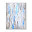 «Blue and Gray Abstract Merging II» - Décoration murale moderne et contemporaine sur toile-239117643-239117645