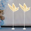 2 pièces élégante décoration de mariage lampe sur pied papillon à lumière ambiante gaze dorée lumière chaude-2109812657