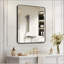 Miroir mural de salle de bain 30 po x 36 po rectangulaire avec verre HD, cadre antirouille et sécurité incassable-2085483899-2085483879-2085483872