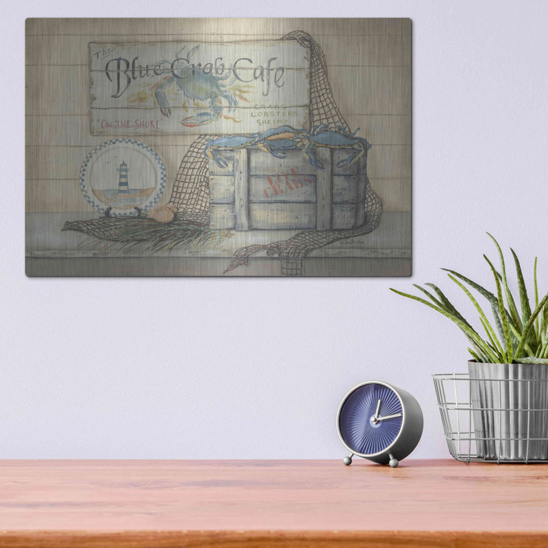 «Blue Crab Cafe» par Pam Britton, H 12 po x l 16 po