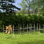 8 Dog Agility Training Tough - , Adjustable Jump Bars, Carry Bag, White 8 Piece Stuff Heights,