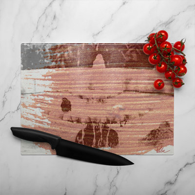 Bird Bath Glass Chopping Board