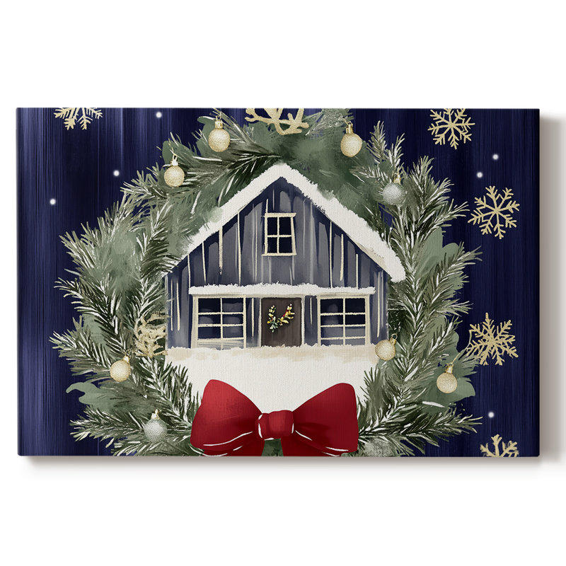 Christmas Holiday Art III- Gallery Wrapped Canvas-CLXV, 12" H x 18" W