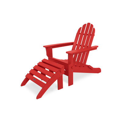 TREX Outdoors Cape Cod 2-Piece Folding Adirondack Seating Set
