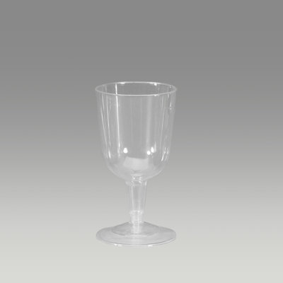 Verre à vin jetable en plastique