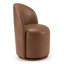 Chaise pivotante en cuir Benbow