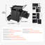 Chariot de soudage 2 tiroirs robuste et armoire verrouillable 350LBS