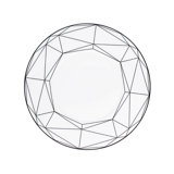Gem Cut China Salad/Dessert Plate