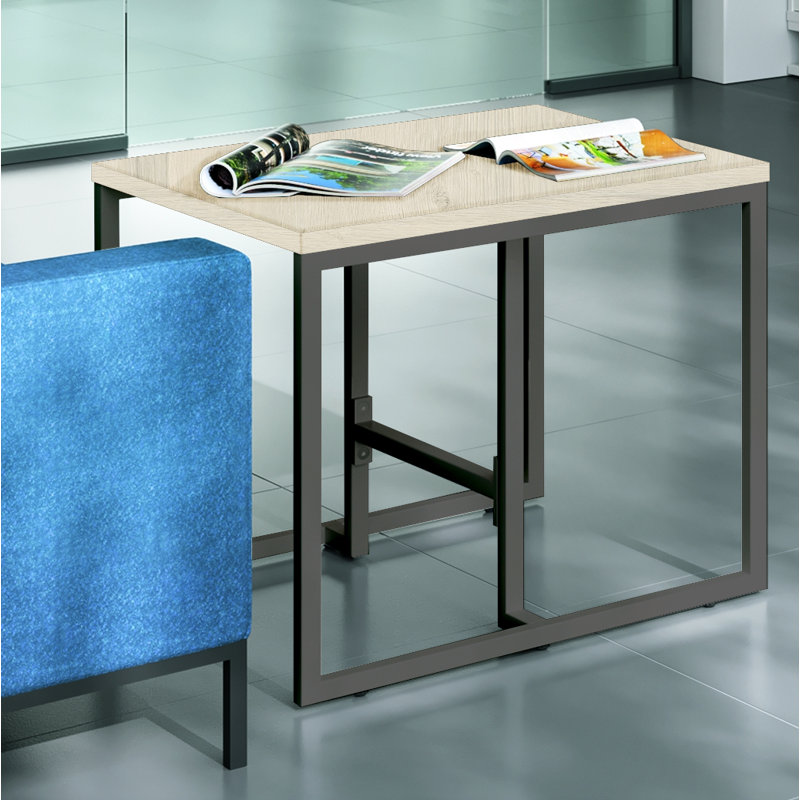 Witherspoon Frame Coffee Table, 60cm H x 80cm L x 80cm W, Espoo Oak, Anthracite