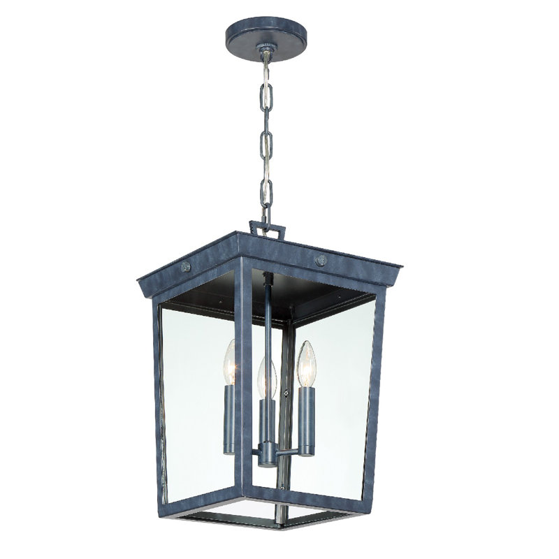 Lanterne suspendue d'extérieur Dematteo Graphite 3 H 18,5 po