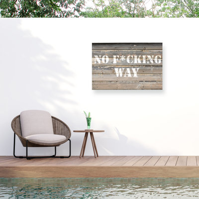 Toile d'extérieur Marcus Jules No F * Cking Way