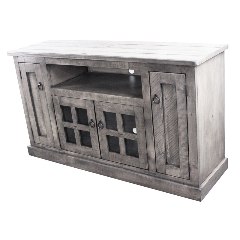 Siri Unfinished TV Stand for TVs up to 65", Rustic Dela Verria