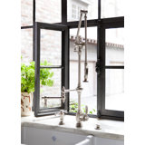Traditional Gantry Pulldown Faucet - 12" Articulated Spout