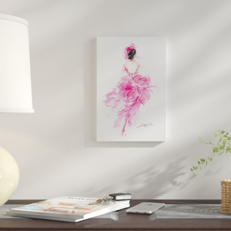 «Parisian Pink» par Debi Coules, reproduction sur toile, H 12 po x l 8 po x P 0,75 po, Toile tendue, Pas de tapis