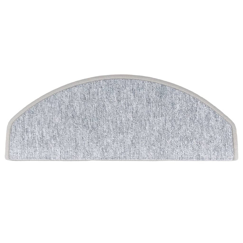 Gribbin Non-Slip Light Grey Stair Tread, 10, Runner 24cm x 65cm