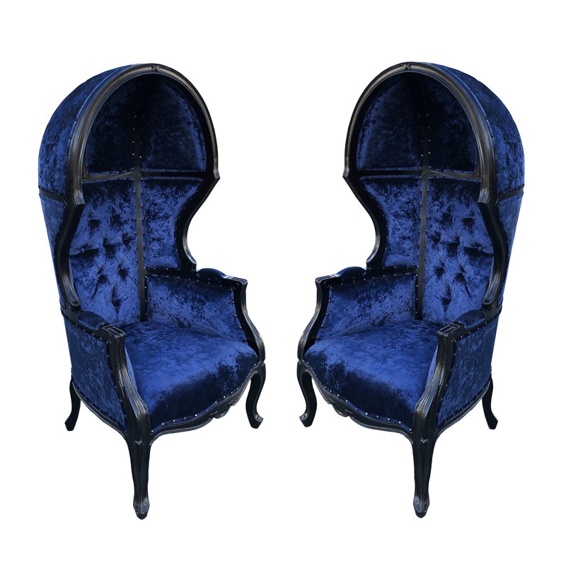 Fauteuil ballon en velours de 30 po Volker
