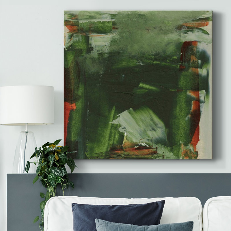 Evolve Green II-Gallery Wrapped Canvas, 40" H x 40" W x 1.5" D