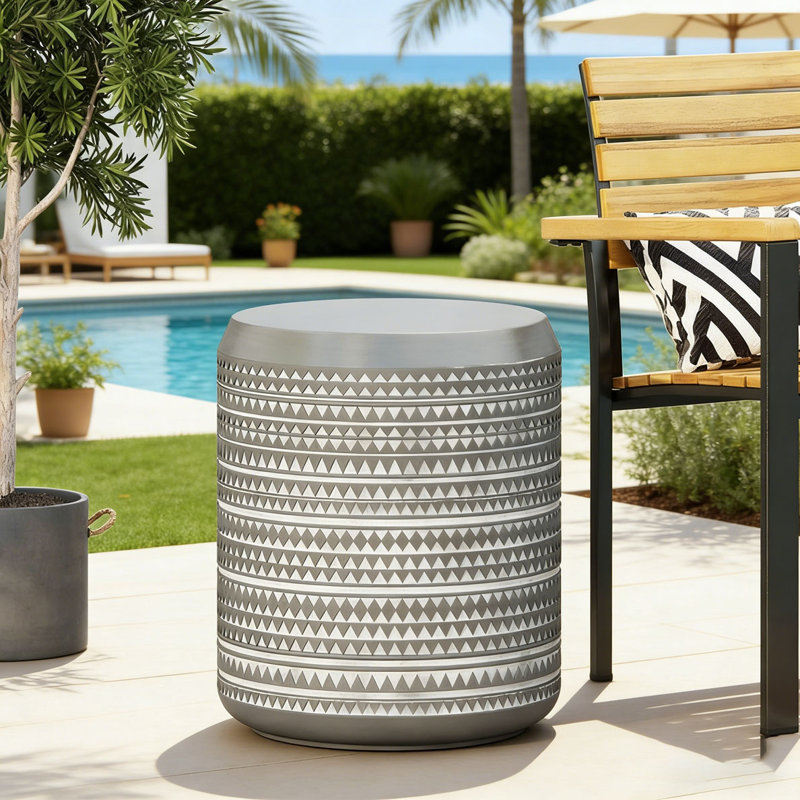 Outdoor LightWeight Concrete Side Table