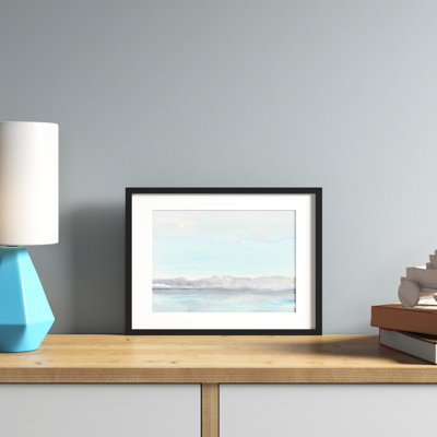 «Gray Horizon» par Rob Delamater - peinture encadrée