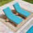 Outdoor 4'' Chaise Lounge Cushions Lounge Chair Cushions 26" W X 80" L-423027327-408104540-408150297