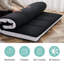 Foldable Floor Mattress, Guest Bed with Foam Filling, Space-Saving Sleeping Mat, Single/Double-124909446