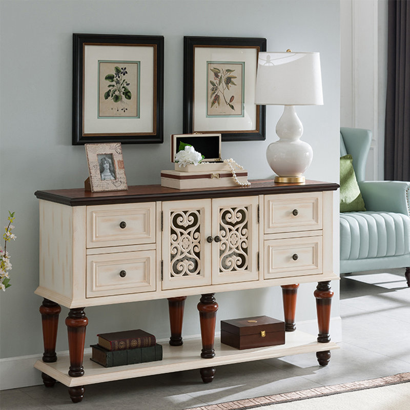 Console American Retro, Brun / Beige