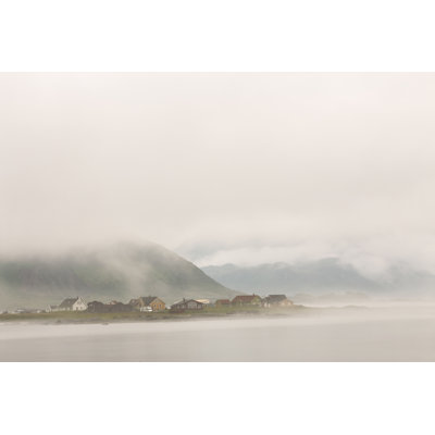 Norway Village In Fog by WeiseMaxHelloween - Wrapped Canvas Print