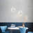 Modern Round LED Wall Sconce White Moon Shaped 9W 4000K