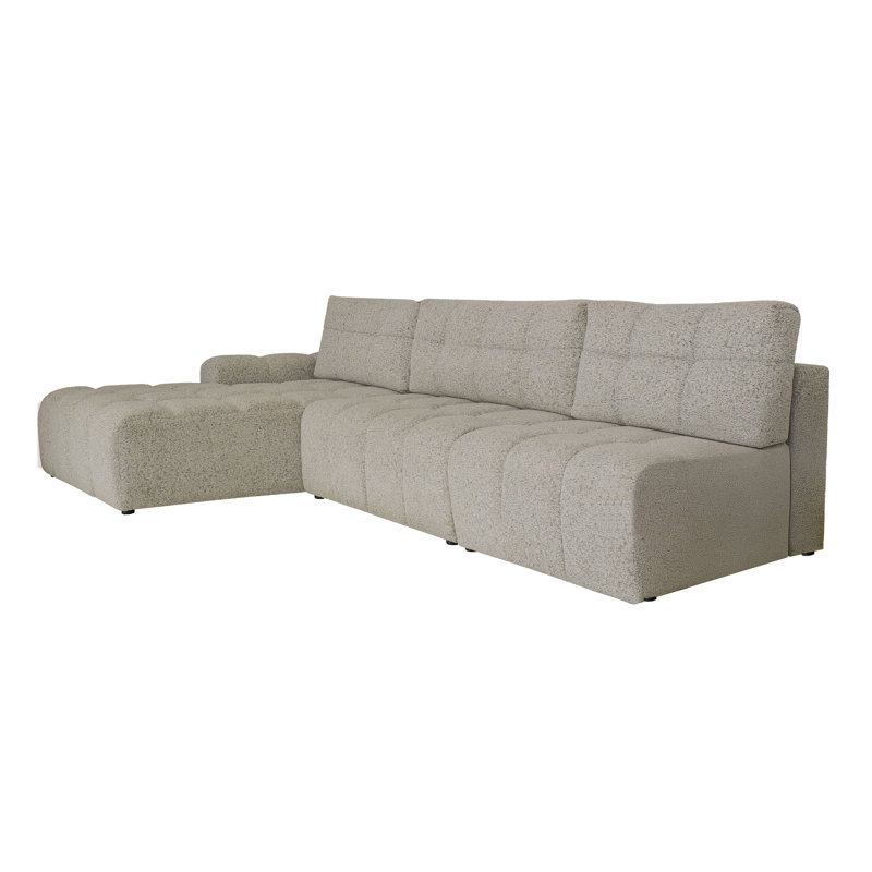 5 Seater Sofa Bed, Left -sided, in Grey