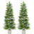 2Pcs Artificial Cedar Topiary Trees in Pot, UV Resistant Faux Evergreen for Outdoor/Indoor Decor-1742411323