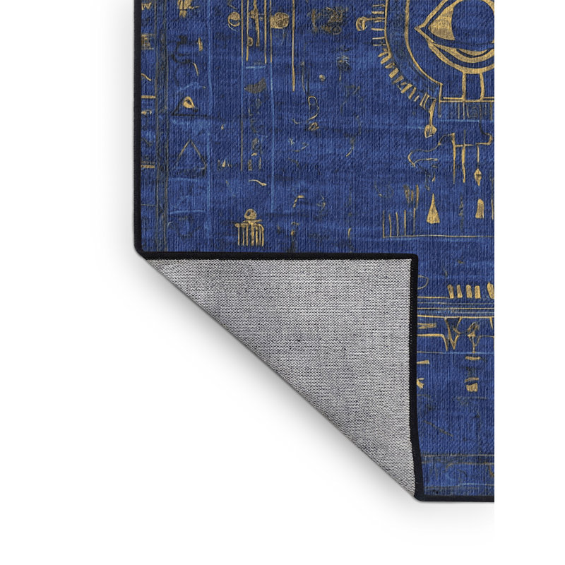 Machine Washable Gray Area Rug, Rectangle 6' x 9'