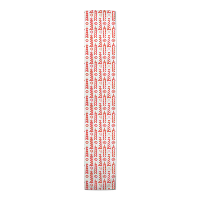 Allateef Rectangle Polyester Table Runner, 72" x 16", Pink