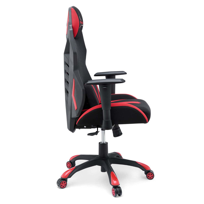 Speedster Ergonomic Mesh Gaming Chair with Lumbar Support, Black Red