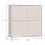 Modern 4-door cabinet unit, engineered wood, 124.5 cm W x 121.5 cm H x 34.9 cm D-124889341