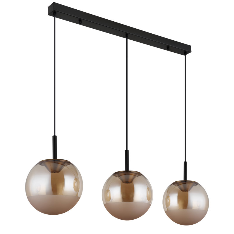 Baylyn 1 - Light Matte Black LED Geometric Pendant