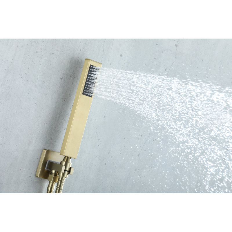 All-In-One Kit with Rough in-Valve, Brushed Gold