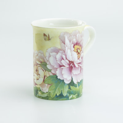 Grace Bone China Peony Bloom Mugs, Set of 4