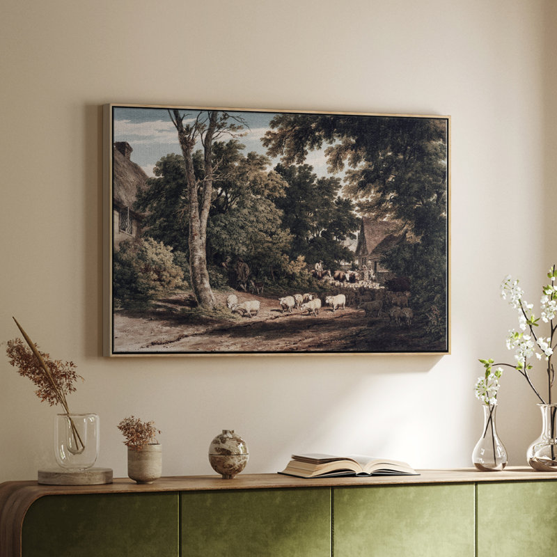 «Vintage Landscape -CDXV III» sur toile, H 17 po x l 25 po
