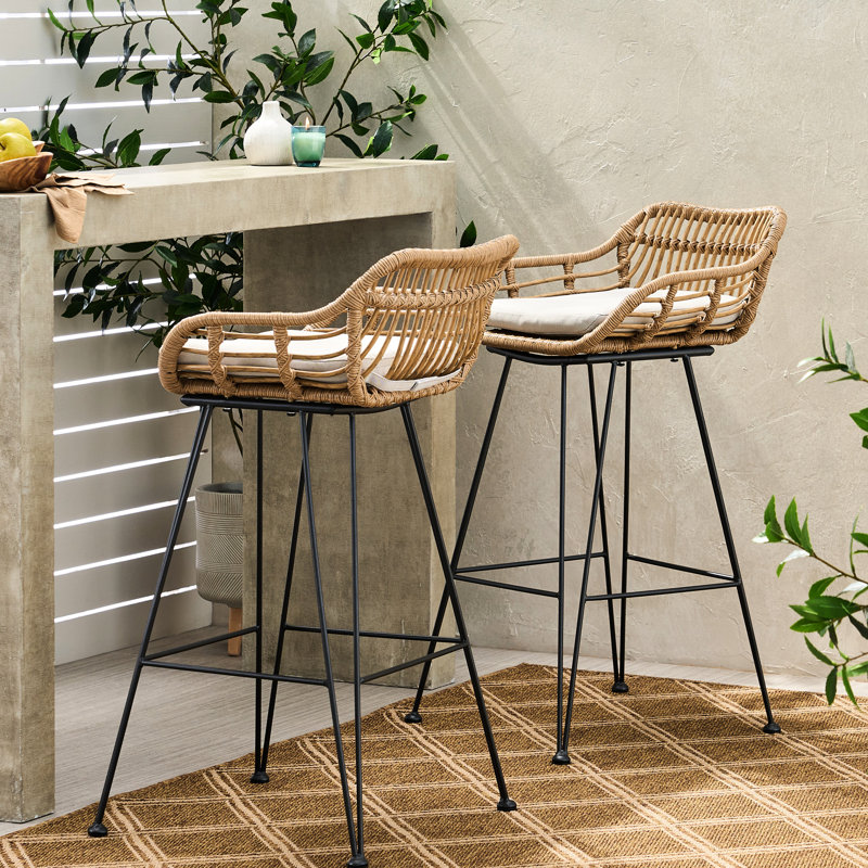 Of Two Outdoor With Water- Cushions - Modern Twist, 28.75 Inch Seat Faux And Classic Look, Inches