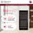 Allavino Reserva Series 119 Bottle 55" Semi Tall Dual Zone Left Hinge Black Metal Wine Refrigerator-120772731