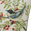 Housse de coussin décoratif pour oiseaux et baies 18 po x 18 po