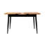 Table de salle à manger moderne extensible, pin atlantique, 47,2 x 27,6 x 29,5 pouces | Panneau de particules 100% enduit de mélamine avec pieds en fer | S'étend jusqu'à 59,1 pouces | Capacité de charge de 220 lb | Élégant et fonctionnel pour toute salle à manger-1434772809