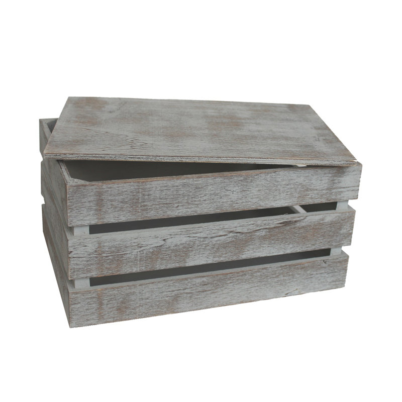 Brambly Cottage Secours Decorative Bin, 17.5cm H x 35cm W x 25cm D, Vintage