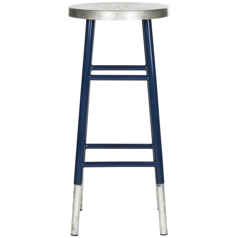 Simonds Counter Stool with Metal Frame, Navy