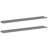 Wall Shelf Set of 2 Gray MDF 39.4 x 3.5 x 1.2 in Floating Display Shelves-714829677