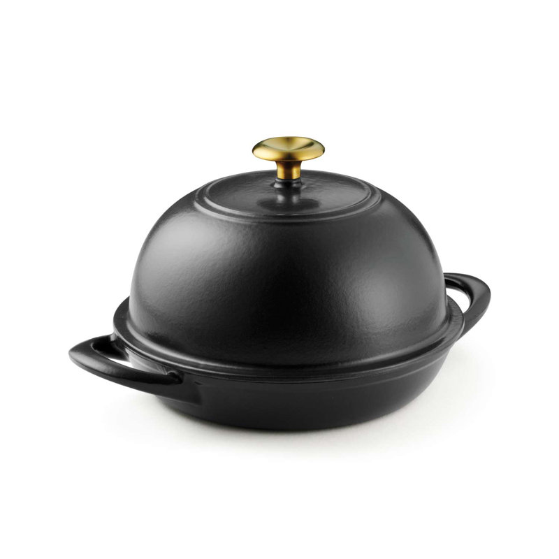 Tramontina Enamelled Cast Iron Bread Oven 24 cm, Black